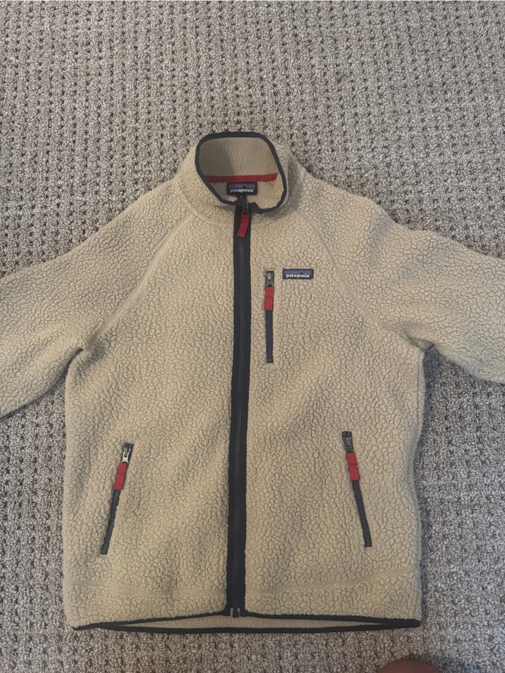 Patagonia Beige Sherpa Fleece Jacket
